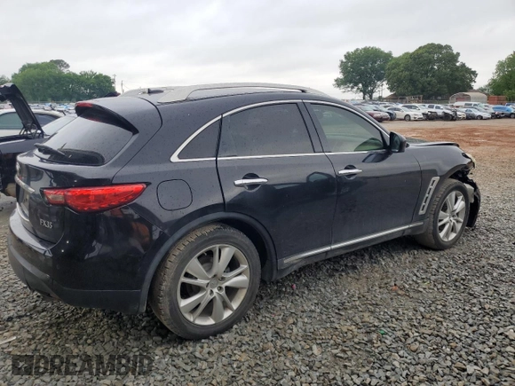 2012 Infiniti FX with VIN JN8AS1MW2CM152348, listed as a Copart auction lot 54661095 with 190,772 mi miles and Salvage title. Bid and sale history available at DreamBid. Image 3.