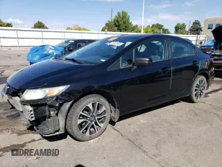 2014 Honda Civic Sedan EX with VIN 19XFB2F8XEE274575, listed as a Copart auction lot 72812584 with 151,172 mi miles and Salvage Title. Bid and sale history available at carsss.com. Image 1.
