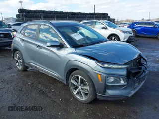 2020 Hyundai Kona Limited with VIN KM8K3CA58LU443078, listed as a IAAI auction lot 41510108 with 101,412 mi miles. Bid and sale history available at carsss.com. Image 1.