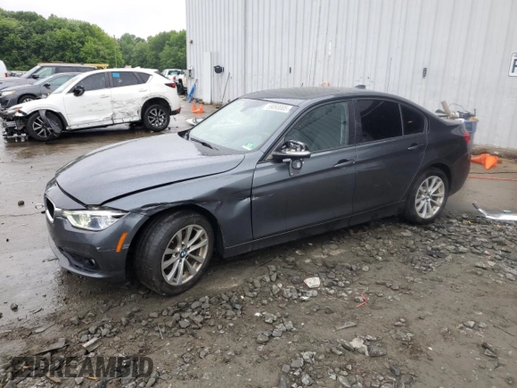 2018 BMW 3 Series 320i xDrive with VIN WBA8A3C52JA067443, listed as a Copart auction lot 59093005 with 69,078 mi miles and Salvage title. Bid and sale history available at DreamBid. Image 1.
