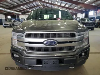 2018 Ford F-150 XL with VIN 1FTEW1EG1JFA53305, listed as a Copart auction lot 55466995 with 213,217 mi miles and Clean Title. Bid and sale history available at carsss.com. Image 5.