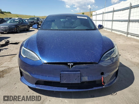 2023 Tesla Model S with VIN 5YJSA1E58PF531121, listed as a Copart auction lot 63683355 with Not provided miles and Salvage title. Bid and sale history available at DreamBid. Image 5.