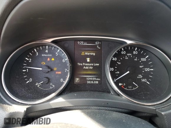 2016 Nissan Rogue SV with VIN KNMAT2MV6GP694692, listed as a Copart auction lot 46224705 with 109,939 mi miles and Salvage Title. Bid and sale history available at carsss.com. Image 9.