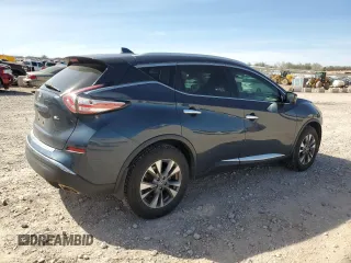 2017 Nissan Murano SL with VIN 5N1AZ2MG5HN120674, listed as a Copart auction lot 50034015 with 83,393 mi miles and Salvage Title. Bid and sale history available at DreamBid. Image 3.
