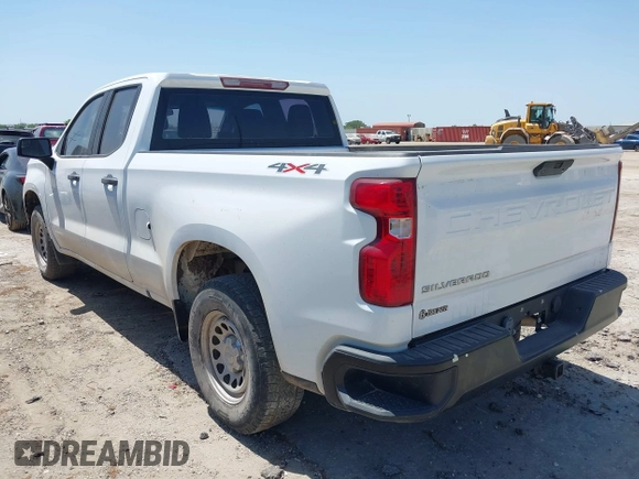 2021 Chevrolet Silverado 1500 Work Truck with VIN 1GCRYAEFXMZ210559, listed as a IAAI auction lot 42002749 with 95,787 mi miles and . Bid and sale history available at DreamBid. Image 3.