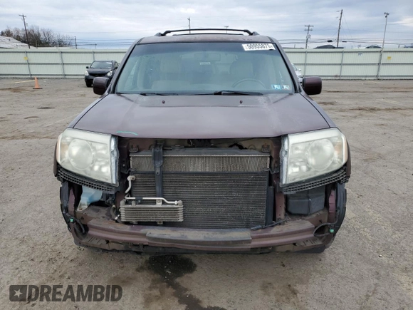 2009 Honda Pilot EX-L with VIN 5FNYF48639B022221, listed as a Copart auction lot 50955875 with 158,477 mi miles and Salvage Title. Bid and sale history available at carsss.com. Image 5.