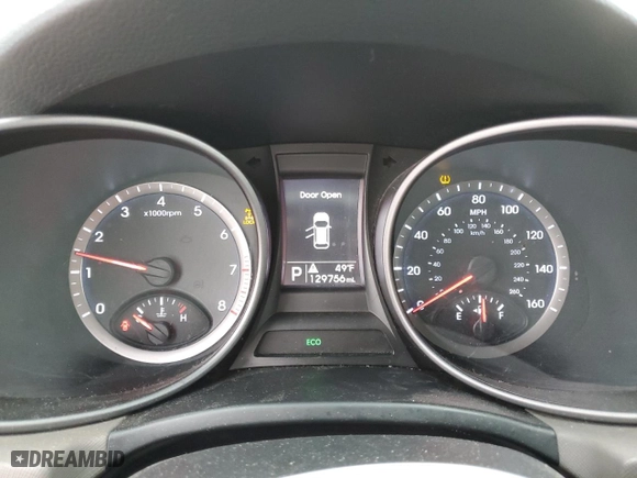 2013 Hyundai Santa Fe Sport with VIN 5XYZTDLB1DG062669, listed as a Copart auction lot 47769685 with 129,756 mi miles and Salvage Title. Bid and sale history available at carsss.com. Image 9.
