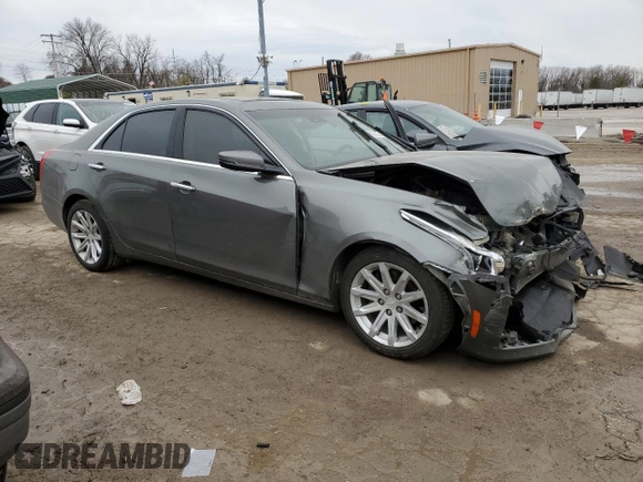 2016 Cadillac CTS Sedan Luxury Collection RWD with VIN 1G6AR5SX2G0108957, listed as a Copart auction lot 46696345 with 94,027 mi miles and Salvage Title. Bid and sale history available at carsss.com. Image 4.