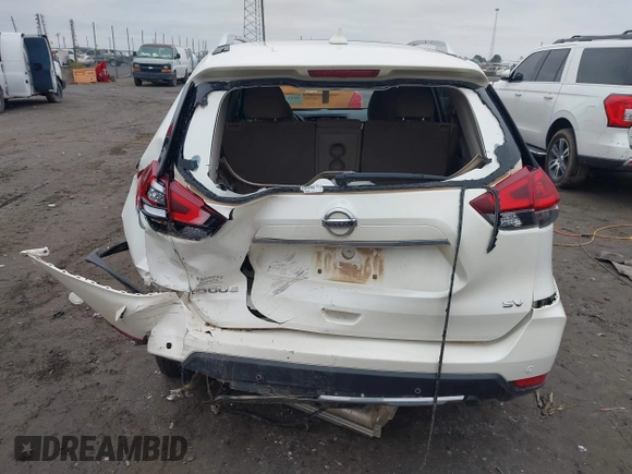 2019 Nissan Rogue SV with VIN JN8AT2MT4KW263267, listed as a IAAI auction lot 41155792 with 106,668 mi miles. Bid and sale history available at carsss.com. Image 6.