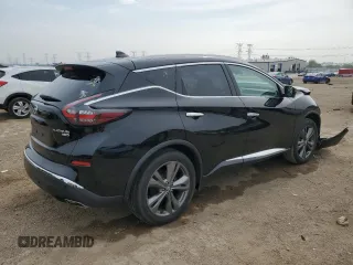 2020 Nissan Murano Platinum with VIN 5N1AZ2DS0LN103889, listed as a Copart auction lot 59628135 with 49,725 mi miles and Salvage title. Bid and sale history available at DreamBid. Image 3.