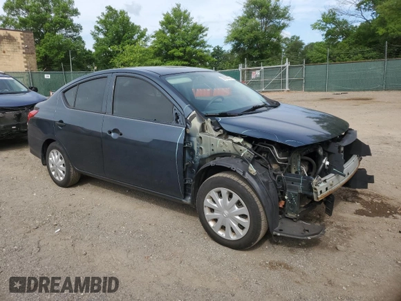 2017 Nissan Versa SV with VIN 3N1CN7AP0HL804724, listed as a Copart auction lot 59783435 with 152,670 mi miles and Salvage title. Bid and sale history available at DreamBid. Image 4.