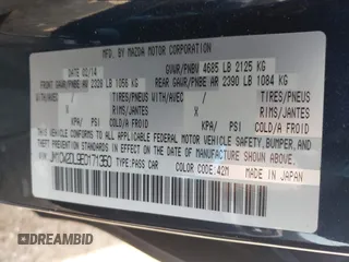 2014 Mazda 5 Grand Touring z VIN JM1CW2DL9E0171350, wystawiony jako IAAI lot #42113779 z przebiegiem 90 120 mil mil oraz . Historia ofert i sprzedaży dostępna na DreamBid. Obrazek 9.