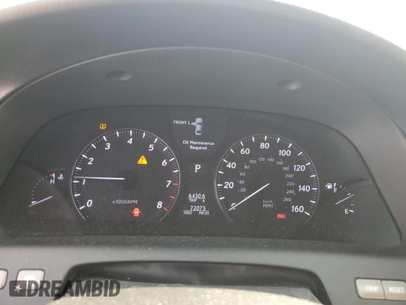 2011 Lexus LS 460 with VIN JTHBL5EF1B5105547, listed as a Copart auction lot 54480235 with 72,073 mi miles and Salvage title. Bid and sale history available at DreamBid. Image 9.