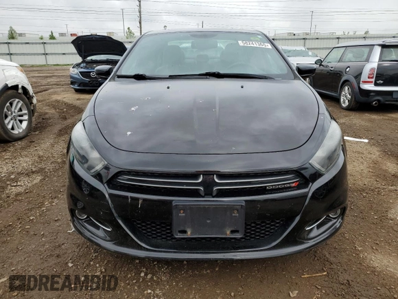 2014 Dodge Dart GT with VIN 1C3CDFEB2ED914446, listed as a Copart auction lot 58241365 with 62,688 mi miles and Salvage title. Bid and sale history available at DreamBid. Image 5.