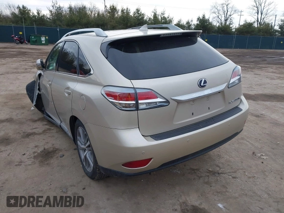 2015 Lexus RX 450h with VIN 2T2BC1BA4FC005711, listed as a IAAI auction lot 41502625 with 142,031 mi miles and . Bid and sale history available at DreamBid. Image 3.
