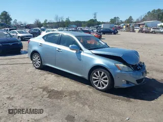 2008 Lexus IS 250 with VIN JTHCK262385026651, listed as a IAAI auction lot 41764730 with 210,178 mi miles. Bid and sale history available at carsss.com. Image 1.