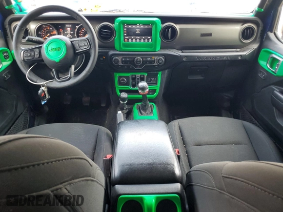 2018 Jeep Wrangler Unlimited Sport S with VIN 1C4HJXDG9JW290429, listed as a Copart auction lot 57270815 with 85,594 mi miles and Salvage title. Bid and sale history available at DreamBid. Image 8.