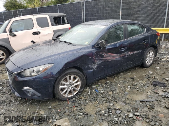 2016 Mazda Mazda3 i Grand Touring with VIN JM1BM1X70G1316203, listed as a Copart auction lot 52067675 with 61,247 mi miles and Salvage Title. Bid and sale history available at carsss.com. Image 1.