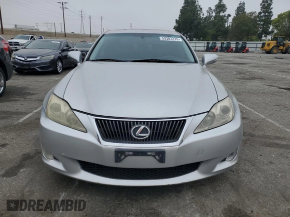 2010 Lexus IS 250 with VIN JTHBF5C21A5122189, listed as a Copart auction lot 53387275 with 166,743 mi miles and Salvage Title. Bid and sale history available at DreamBid. Image 5.