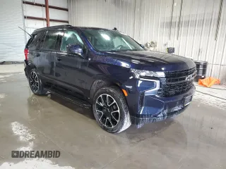 2023 Chevrolet Tahoe RST with VIN 1GNSKRKD9PR102238, listed as a Copart auction lot 87468924 with Not provided miles and Salvage title. Bid and sale history available at DreamBid. Image 4.