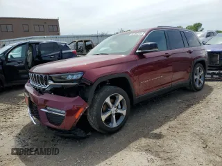 2023 Jeep Grand Cherokee Limited z VIN 1C4RJHBG7PC536319, wystawiony jako Copart lot #55135245 z przebiegiem 23 158 mil mil oraz Szkoda całkowita • Salvage title. Historia ofert i sprzedaży dostępna na DreamBid. Obrazek 1.