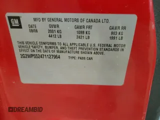 2007 Pontiac Grand Prix z VIN 2G2WP552471127964, wystawiony jako Copart lot #46868975 z przebiegiem 231 421 mil mil oraz Szkoda całkowita • Salvage title. Historia ofert i sprzedaży dostępna na DreamBid. Obrazek 12.