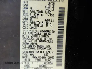 2006 Infiniti QX56 с VIN 5N3AA08C06N813207, выставлен на аукционе Copart как лот 55966085 с пробегом 231 458 миль миль и Списание • Salvage title. История ставок и продаж доступна на DreamBid. Изображение 13.