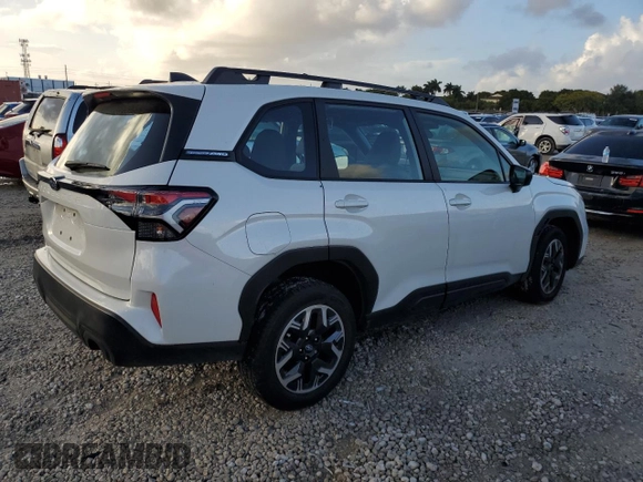 2025 Subaru Forester with VIN JF2SLDAC7SH409814, listed as a Copart auction lot 85524404 with 1,308 mi miles and Salvage title. Bid and sale history available at DreamBid. Image 3.