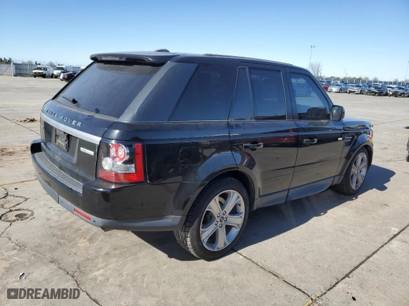 2012 Land Rover Range Rover Sport HSE LUX with VIN SALSK2D42CA756898, listed as a Copart auction lot 44190795 with 108,475 mi miles and Salvage Title. Bid and sale history available at carsss.com. Image 3.