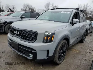 2024 Kia Telluride SX X-Line with VIN 5XYP5DGC6RG514451, listed as a Copart auction lot 43965105 with 16,145 mi miles and Salvage Title. Bid and sale history available at carsss.com. Image 1.