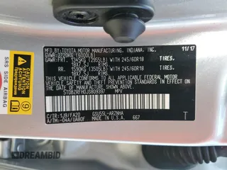 2018 Toyota Highlander LE with VIN 5TDBZRFH0JS809397, listed as a Copart auction lot 61502315 with 131,864 mi miles and Salvage title. Bid and sale history available at DreamBid. Image 14.