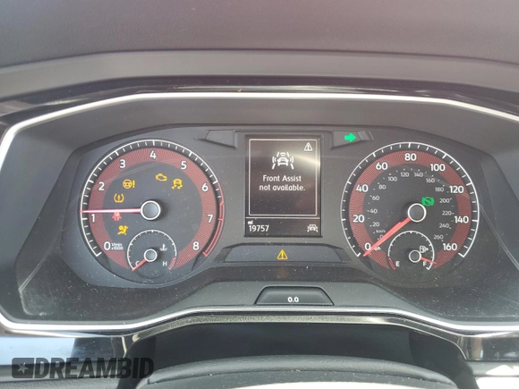 2021 Volkswagen Jetta S with VIN 3VWC57BU1MM002850, listed as a Copart auction lot 55103155 with 19,757 mi miles and Salvage title. Bid and sale history available at DreamBid. Image 9.