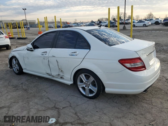 2011 Mercedes-Benz C 300 Sport with VIN WDDGF8BB1BR148401, listed as a Copart auction lot 50874965 with 147,216 mi miles and Salvage Title. Bid and sale history available at carsss.com. Image 2.