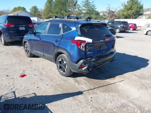 2024 Kia Seltos EX with VIN KNDERCAAXR7506489, listed as a IAAI auction lot 40798471 with 16,998 mi miles and . Bid and sale history available at DreamBid. Image 3.