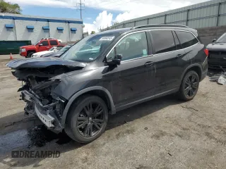 2021 Honda Pilot Special Edition with VIN 5FNYF5H2XMB015729, listed as a Copart auction lot 56060245 with 104,430 mi miles and Salvage title. Bid and sale history available at DreamBid. Image 1.
