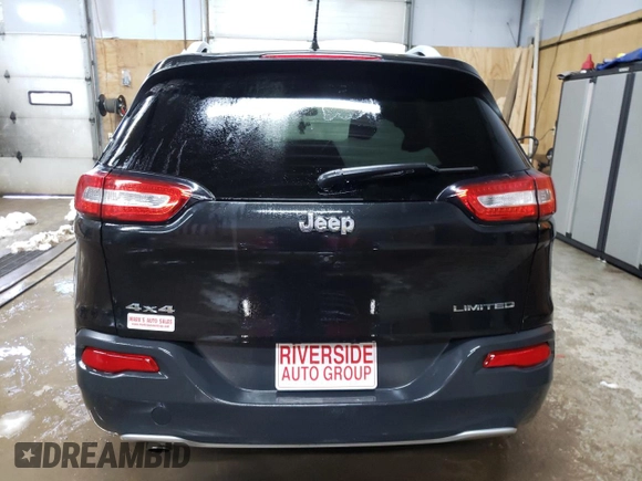 2016 Jeep Cherokee Limited with VIN 1C4PJMDB0GW339721, listed as a Copart auction lot 49602525 with 164,758 mi miles and Clean Title. Bid and sale history available at carsss.com. Image 6.