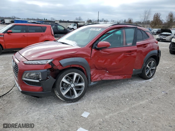 2020 Hyundai Kona Limited with VIN KM8K3CA57LU522631, listed as a Copart auction lot 82370074 with 63,770 mi miles and Salvage Title. Bid and sale history available at carsss.com. Image 1.