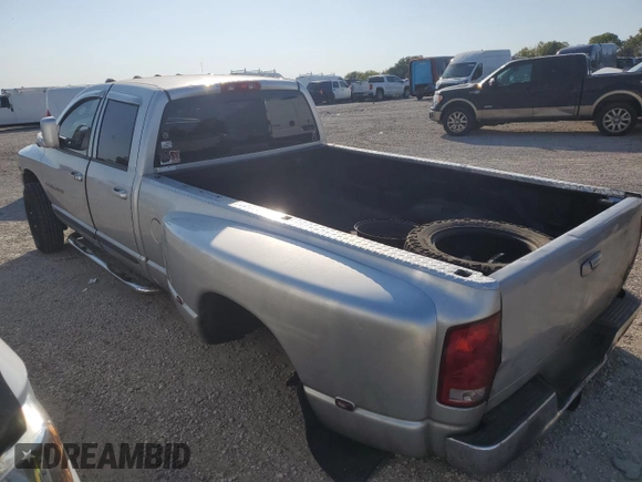 2005 Dodge 3500 SLT z VIN 3D7MR48C45G805988, wystawiony jako Copart lot #71503944 z przebiegiem Nie podano mil oraz Czysty tytuł • Clean title. Historia ofert i sprzedaży dostępna na DreamBid. Obrazek 2.