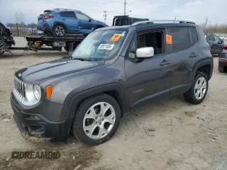 2017 Jeep Renegade Limited z VIN ZACCJBDBXHPF51642, wystawiony jako Copart lot #50871055 z przebiegiem Nie podano mil oraz Szkoda całkowita • Salvage title. Historia ofert i sprzedaży dostępna na DreamBid. Obrazek 1.
