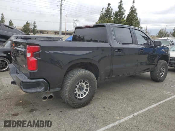 2021 Chevrolet Silverado 1500 RST with VIN 3GCPWDED1MG367670, listed as a Copart auction lot 53857805 with 50,432 mi miles and Salvage Title. Bid and sale history available at carsss.com. Image 3.