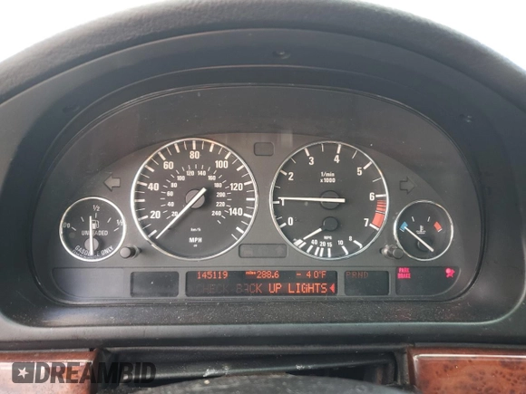 2003 BMW 5 Series 530iA with VIN WBADT63423CK39740, listed as a Copart auction lot 67598484 with 145,119 mi miles and Salvage Title. Bid and sale history available at carsss.com. Image 8.