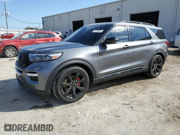 2022 Ford Explorer ST with VIN 1FM5K8GC7NGB90453, listed as a Copart auction lot 43758095 with 26,204 mi miles and Non Repairable. Bid and sale history available at carsss.com. Image 1.