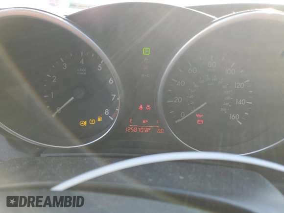 2010 Mazda 3 i Sport with VIN JM1BL1SF9A1276325, listed as a Copart auction lot 54973235 with 125,870 mi miles and Salvage title. Bid and sale history available at DreamBid. Image 9.