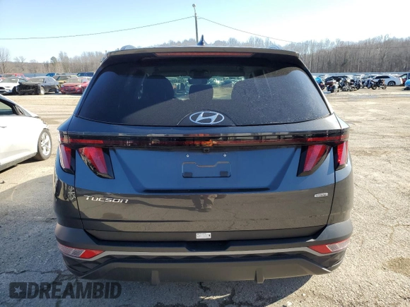 2024 Hyundai Tucson SEL with VIN 5NMJBCDE4RH356485, listed as a Copart auction lot 42849945 with 24,274 mi miles and Salvage Title. Bid and sale history available at carsss.com. Image 6.
