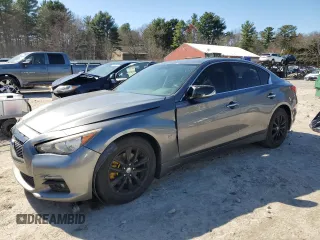 2014 Infiniti Q50 Sport with VIN JN1BV7AR3EM693035, listed as a Copart auction lot 52572715 with 142,361 mi miles and Clean Title. Bid and sale history available at DreamBid. Image 1.