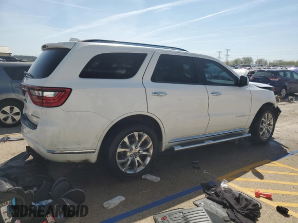 2016 Dodge Durango Citadel z VIN 1C4RDJEG7GC449465, wystawiony jako Copart lot #53279635 z przebiegiem 138 930 mil mil oraz Szkoda całkowita • Salvage title. Historia ofert i sprzedaży dostępna na DreamBid. Obrazek 3.