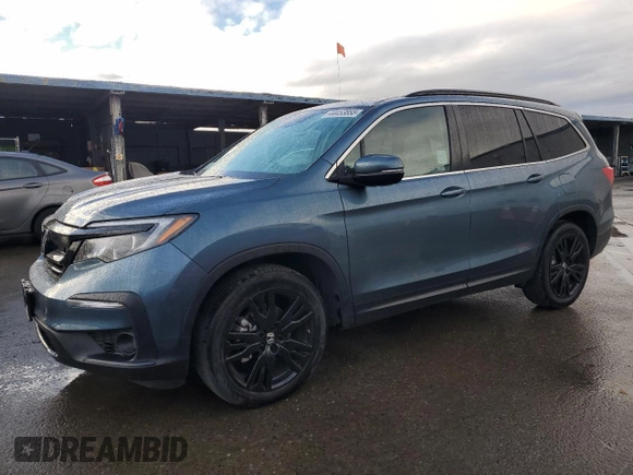 2021 Honda Pilot Special Edition with VIN 5FNYF5H22MB012811, listed as a Copart auction lot 44453855 with 25,782 mi miles and Salvage Title. Bid and sale history available at DreamBid. Image 1.