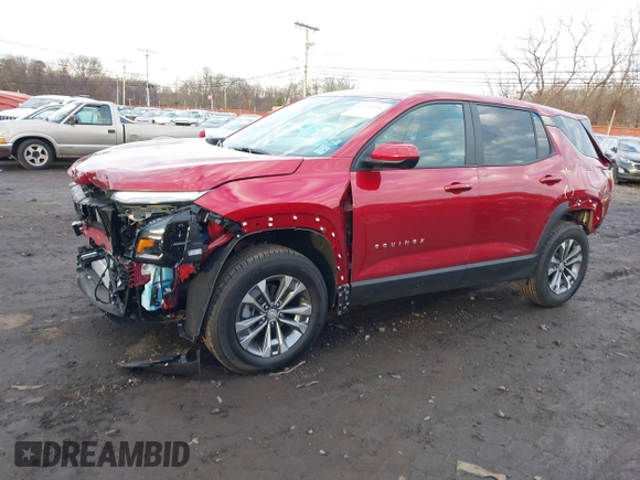 2025 Chevrolet Equinox AWD LT with VIN 3GNAXPEG3SL111704, listed as a IAAI auction lot 41194434 with 2,091 mi miles. Bid and sale history available at carsss.com. Image 22.