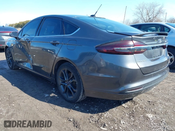 2018 Ford Fusion SE with VIN 3FA6P0HD6JR238133, listed as a IAAI auction lot 41765828 with 233,771 mi miles. Bid and sale history available at carsss.com. Image 3.