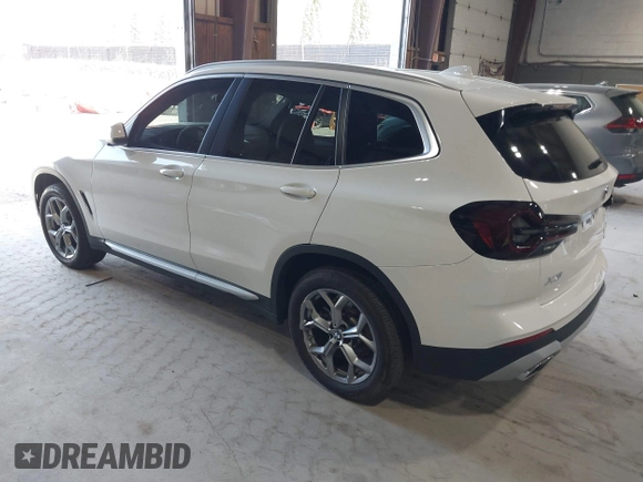 2024 BMW X3 xDrive30i with VIN 5UX53DP05R9X46526, listed as a IAAI auction lot 42122839 with 5,218 mi miles and . Bid and sale history available at DreamBid. Image 3.